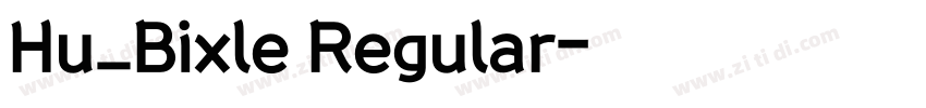 Hu_Bixle Regular字体转换